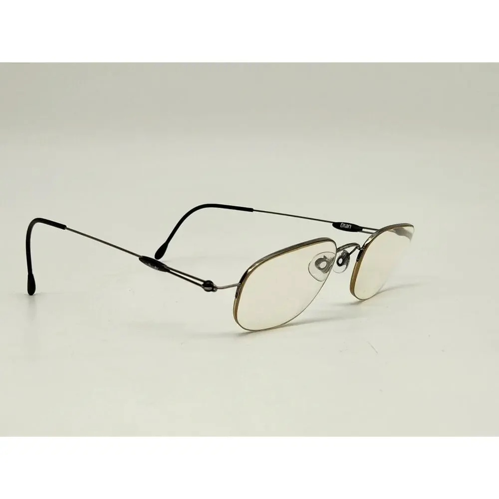 Silhouette Small Eyeglasses Titan Gunmetal Half Rim Frame Only Austria